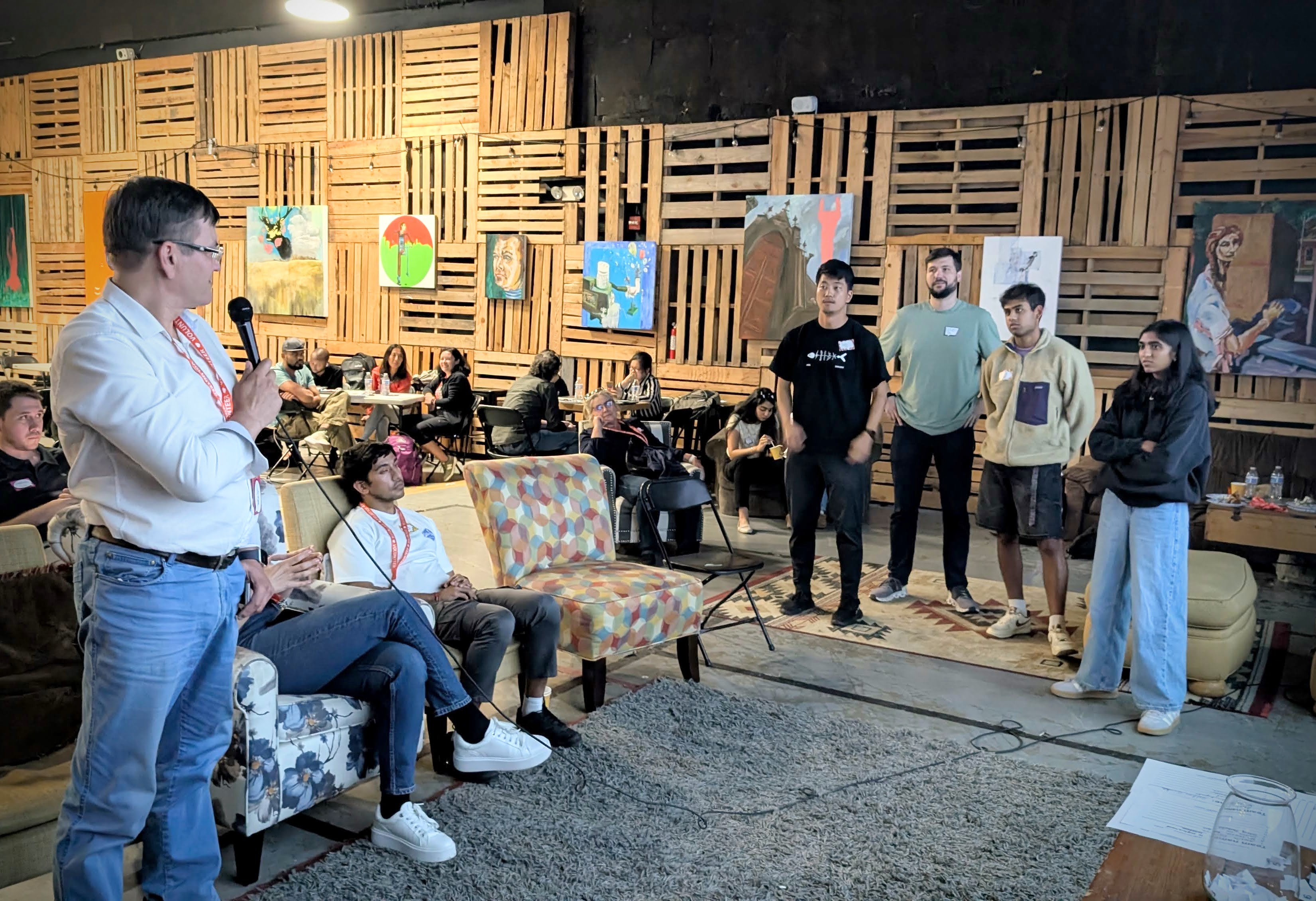 A photo from an AWS or EF event in San Francisco.